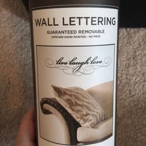 Wall letters never used got as gift